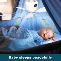 Kampeerventilato - Tentventilator - Draagbare Plafondventilator - Draagbare, Oplaadbare tentventilator met afstandsbediening - Plafondventilator met verlichting - met 3 afneembare ventilatorbladen, timer, 4 snelheden - voor buiten, paviljoen — thumbnail 2