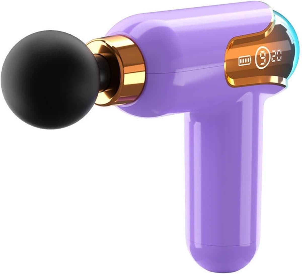 Massagepistool - Fascia Gun Mini - Spierherstel - Stille Werking - Compact Formaat - Paars — afbeelding 1
