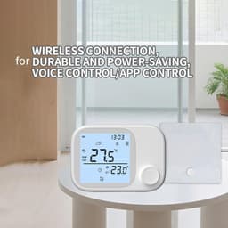 Slimme Thermostaat - Temperatuurregelaar - Comfort Verhoging - RF433 Draadloos - 118 mm breed - Wit — thumbnail 4