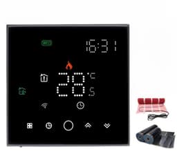 Digitale Thermostaat - Slimme Regelaar - Verwarming Instellen - Wifi App Bediening - 16A - Zwart — thumbnail 1