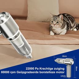 Zavio® Auto Stofzuiger - Kruimeldief - Handstofzuiger — thumbnail 4