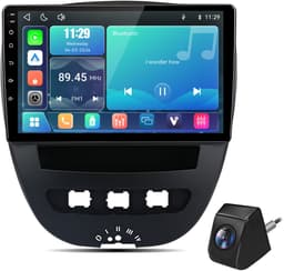 Cestovet Autoradio - Geschikt Voor Toyota Aygo/PEUGEOT 107/Citroen C1 2005-2014 - LINUX - Draadloos Apple Carplay & Android Auto - achteruitkijkcamera — thumbnail 1