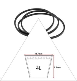 Transmissieriem - Compatibel met 46" Dek - Onderdeelnummers 21546607/405143/584453101 - Vervangingsriem - Geschikt voor Grasmaaier - Hoge kwaliteit - Maaierriem — thumbnail 2