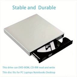 Externe DVD-speler - CD Brander - Bestanden Archiveren - Plug and Play - Draagbaar - Zwart — thumbnail 3