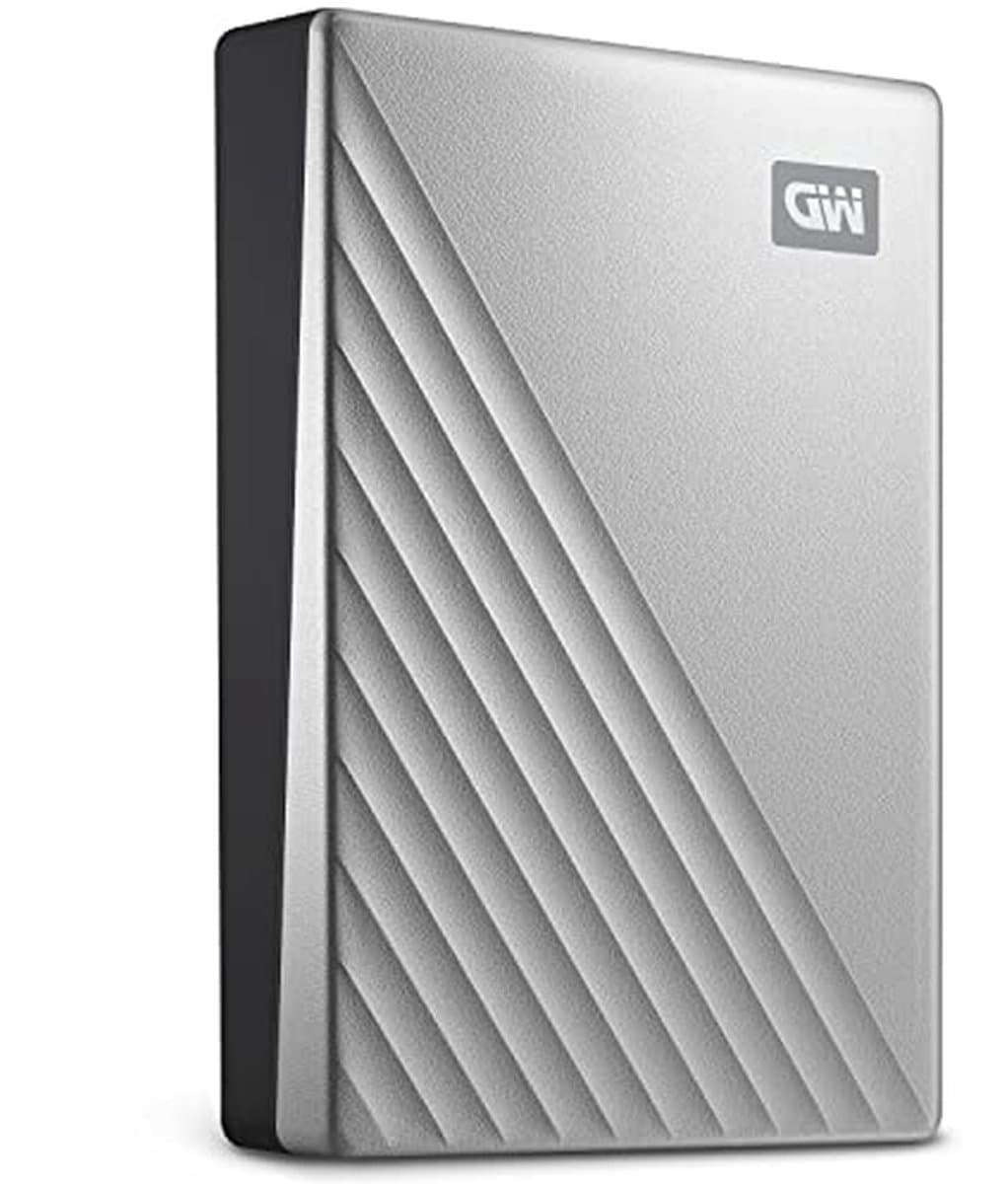 Externe Harde Schijf - Draagbare Opslag - Bestanden Opslaan - Hardware Encryptie - 2TB - Zilver — afbeelding 1