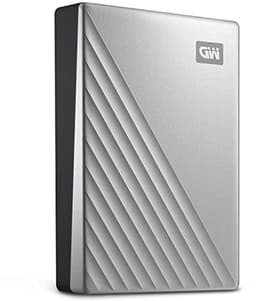 Externe Harde Schijf - Draagbare Opslag - Bestanden Opslaan - Hardware Encryptie - 2TB - Zilver — thumbnail 1