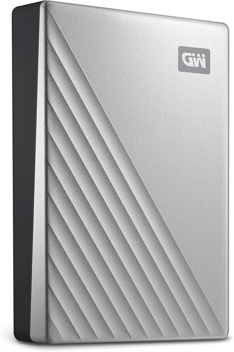 Externe Harde Schijf - Draagbare Opslag - Bestanden Opslaan - Hardware Versleuteling - 1 TB - Zilver — afbeelding 1