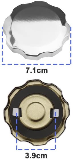 Brandstoftankdop - 2 Stuks - Duurzaam Metaal - Compatibel GX160/GX200/GX240 - Hoge Hardheid - Weerbestendig - Tankdop — thumbnail 2