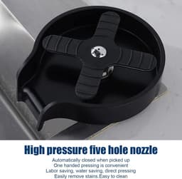 Glazen Spoeler Keuken - Fles Wasmachine - Snel Glazen Reinigen - Hoge Druk Nozzle - Niet gespecificeerd - Zwart — thumbnail 5