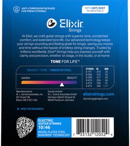 Elixir 12052 Nanoweb Snaren voor Elektrische Gitaar (10-46) — thumbnail 5