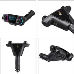 Bluetooth-zender - FM-zender - Autoradio-adapter - Auto-mp3-speler - AUX Bluetooth-ontvanger - USB - LCD-display - Multifunctionele auto-USB-flashdrive - Ondersteunt muziekweergave en handsfree bellen - BT06 — thumbnail 3