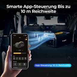 Mobiele airco 3500 BTU met app bediening, draagbare airconditioner, 5-in-1 koeling voor camping, camper en caravan — thumbnail 4