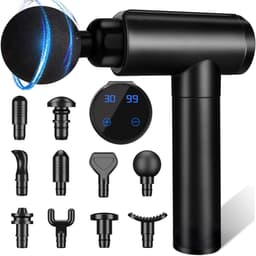 SnelShoppen - Massagepistool voor Diep Weefselmassage, Stille Percussie, Spierpijn Verlichting, Ideaal voor Rug, Nek, Schouders, Hoofd, Lichaamshamer — thumbnail 1