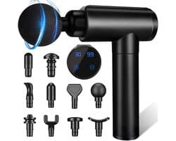 SnelShoppen - Massagepistool voor Diep Weefselmassage, Stille Percussie, Spierpijn Verlichting, Ideaal voor Rug, Nek, Schouders, Hoofd, Lichaamshamer