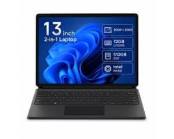 Ninkear 13 inch 2-in-1 Laptop Intel N150 - 12GB LPDDR5 - 512GB SSD - 3000x2000 IPS Touchscreen - Windows 11 - WiFi 5 - Bluetooth 5.0