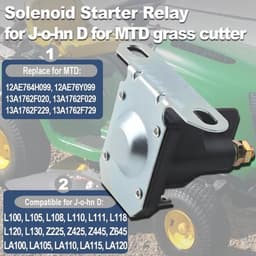 Startrelais Vervanging voor MTD/John Deere/Cub Cadet - 12 V Magneetschakelaar - Grasmaaier - Gazontractor - Compatibel met diverse modellen — thumbnail 4