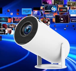SnelShoppen - Portable Mini Beamer Projector Halloween 720p HD - Draagbare Projector voor Disco, Muziekvideo's, Tuinfeest - 180° Rotatie, 30.000 Uur L — thumbnail 1