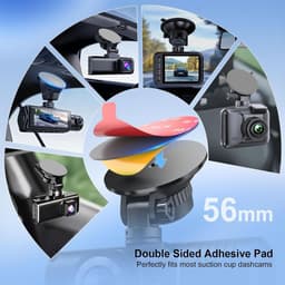 Thijox - Dubbelzijdige Zelfklevende Pads voor Dashcam, Telefoonhouder en Accessoires - Extra Sterk, Permanent, 20 Stuks - Ideaal voor Auto, Thuis, Cam — thumbnail 3
