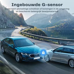 SNJY® Dashcam voor Auto - Auto Camera - Dashcam Voor en Achter - 2,5K - 170° Groothoek - Zwart — thumbnail 2