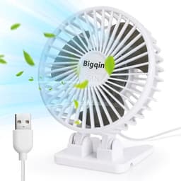 Draagbare mini-ventilator met 3 snelheden - Stille USB-ventilator voor bureau — thumbnail 3