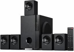5.1 Home Cinema Set – 600W Surround Sound Systeem – Speakerset met 5,25 Inch Subwoofer – Home Cinema Luidsprekers voor TV en Film — thumbnail 1