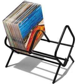 Pinguïn Records LP opbergsysteem – Vinyl Nest XL – LP platenrek geschikt voor circa 90 LP’s – LP houder – Vinyl houder – Gemaakt van gepoedercoat staal – Zwart — thumbnail 2