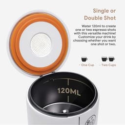 Draagbare Koffiemachine | 3-in-1 Draagbare Espressomachine For Gemalen Koffie En Capsules | Geschikt For Auto, Thuis En Op De Camping Handmatige Koffiezetapparaa — thumbnail 4