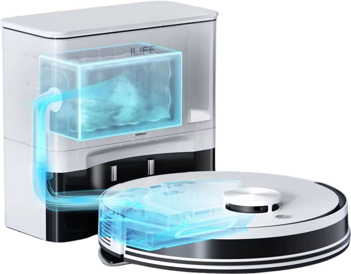 Homegoodies ILIFE A30 Pro Robotstofzuiger met Dweilfunctie - 5000Pa Zuigkracht - Zelfleegstation - 60 Dagen capaciteit - Met app — afbeelding 1