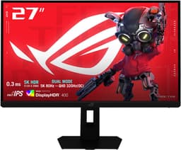 ASUS ROG Strix XG27JCEG - 5K Fast IPS Gaming Monitor - USB-C 15W - 80Hz 5K of 320Hz QHD Dual Mode - 0.3ms - 27 inch — thumbnail 1