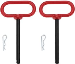 Trekhaakpen 3/8 x 4 Inch - Trekhaak voor Aanhangwagens - Trekhaakpennen voor Grasmaaier - Slijtvast Koolstofstaal - Veiligheidsclip met Sterke Klemkracht — thumbnail 1
