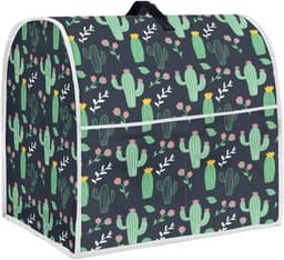 Mixerhoes Keukenapparaat - Apparaathoes Stofhoes - Keuken Organiseren - Met Opbergvakken - 38 cm Hoog - Cactus Print — thumbnail 1