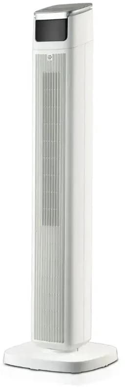 Torenventilator - Silent Design - 45W En 39dB - 109cm - Staande Ventilator met Afstandsbediening - Timer - 3 snelheidsstanden - Tower Fan - Wit — thumbnail 1