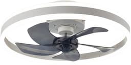 TamTrade Plafondventilator - Plafond ventilator met verlichting - Inclusief afstandbediening - LED - Dimbaar - 6 standen - Wit — thumbnail 1