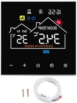 Slimme Thermostaat - Verwarming Controller - Temperatuur Regelen - App Bediening - 16A - Wit — thumbnail 1