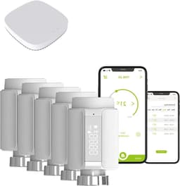 Slimme Radiator Thermostaat - Thermostaatkraan Verwarmingskraan - Energie Besparen - Universele Compatibiliteit - M30 x 1.5 - Wit — thumbnail 1