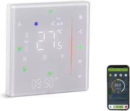 Slimme Thermostaat - Temperatuurregelaar WiFi - Energie Besparen - Voice Assistant Compatibel - 10 x 10 x 6 cm - Wit — thumbnail 5