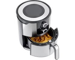 Heteluchtfriteuse - Airfryer - Gezond Frituren - Roestvrij Staal - 4 Liter - Zilver