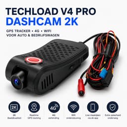 Techload V4 Pro Dashcam 2K - GPS Tracker - Wifi GPS 4G - Voor Auto — thumbnail 3