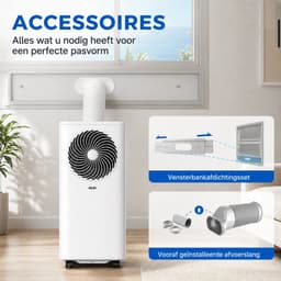 Auxair 9.000 BTU mobiele airco - koelen, ventileren en ontvochtigen — thumbnail 3