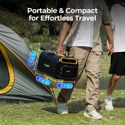 Mobiele airco 3500 BTU draagbare camping airconditioner met app bediening 5-in-1 klimaatapparaat voor tent camper en busje — thumbnail 3