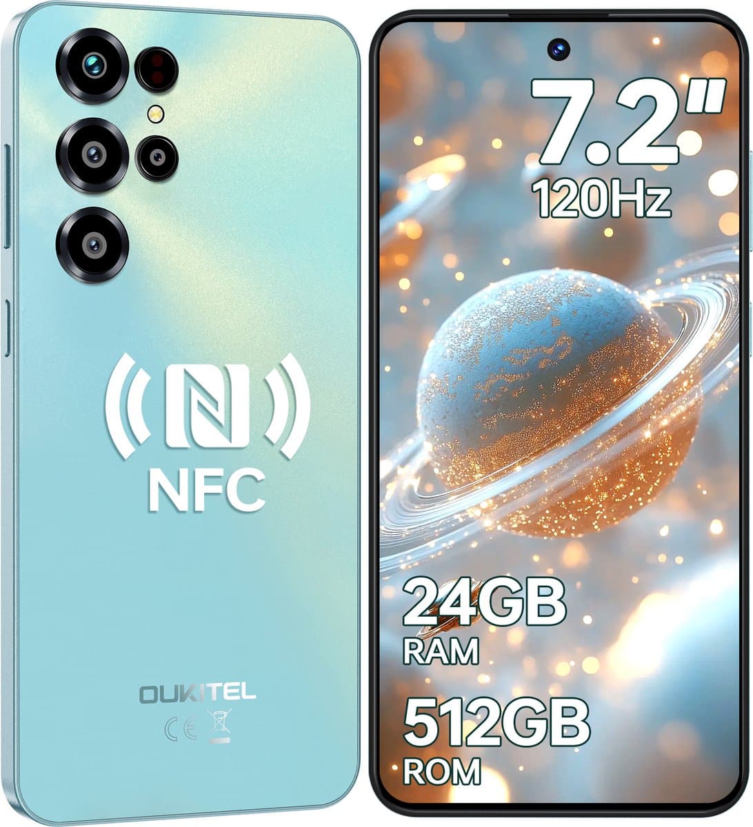 OUKITEL C68 Smartphone 4G-7.2 inch HD-120HZ-24GB RAM-512GB ROM-64MP camera-Android 15-NFC — afbeelding 1