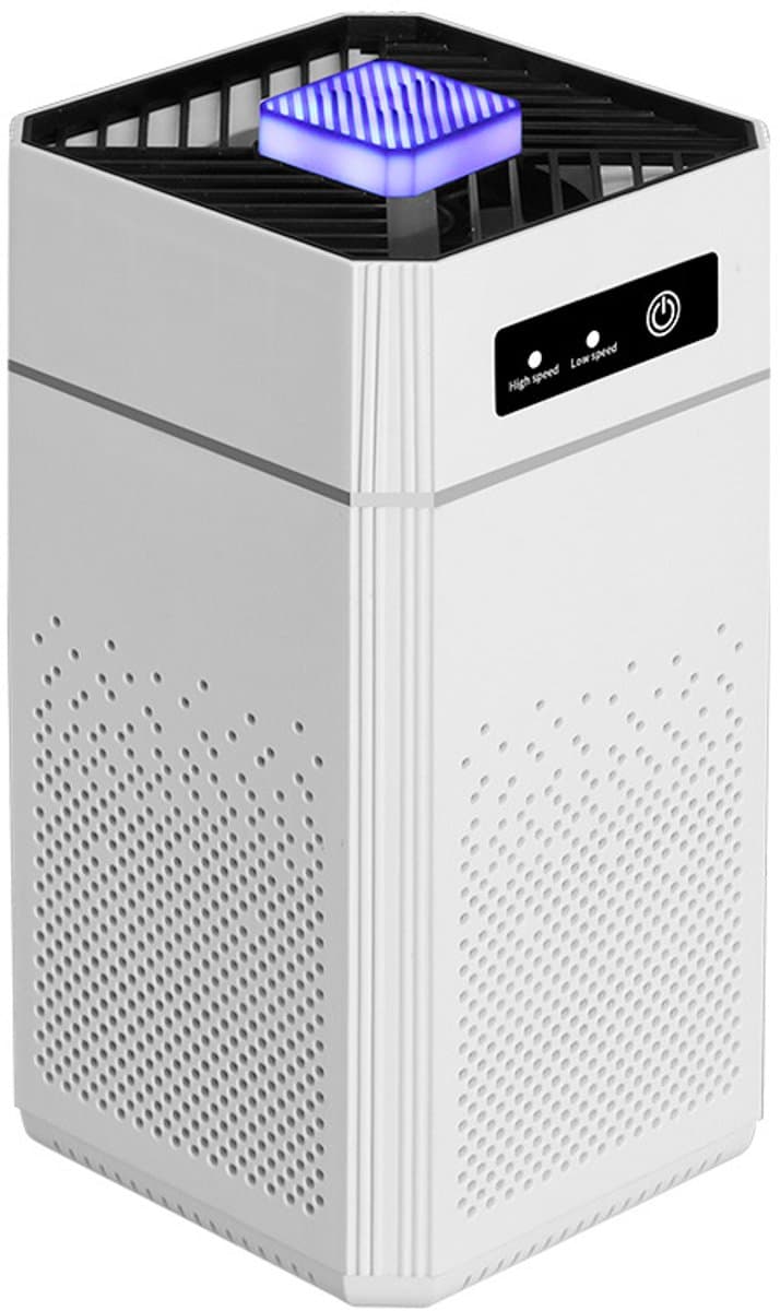Luchtreiniger voor Woonkamer, Slaapkamer en Huisdieren - Luchtbevochtiger - Met HEPA‑filter, 3 standen instelbaar - Wit — afbeelding 1
