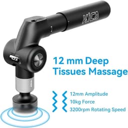 Massagepistool - Verstelbaar - Elektrisch met Warmtefunctie - Traploze Snelheidsregeling - Voor Spierontspanning en Pijnverlichting — thumbnail 2