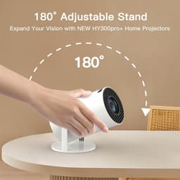 Mini Beamer - Draagbaar - WiFi 6 en Bluetooth 5.4 - Ondersteunt 1080P en 4K - Voor Thuis en Buiten — thumbnail 5