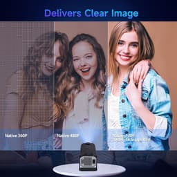 Draagbare Projector - 4K Ondersteuning - Wifi en Bluetooth Verbinding - Automatische Keystone Correctie - Voor Thuisbioscoop — thumbnail 2