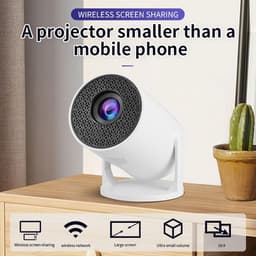 Draagbare Videoprojector - Wit - 1080P Full HD - Android 12.0 - Voor Thuisbioscoop — thumbnail 2