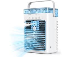Mobiele luchtkoeler - Draagbare aircooler - Verdampingskoeling - 1L watertank - 3 snelheden - Fluisterstil ontwerp — afbeelding 1