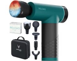 Massage Gun met Warmte- en Koudefunctie – 5 Intensiteitsstanden – 5 Opzetstukken – Tot 3000 RPM