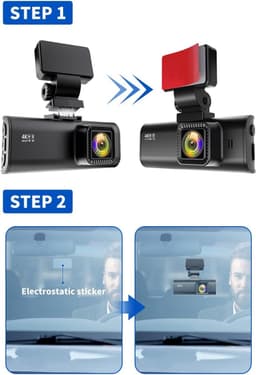 3M bevestiging voor REDTIGER F7N dashboardcamera met GPS-module — thumbnail 3