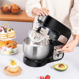 Keukenmixer - Deegmengmachine - Bakken en Mixen - Planetaire Mengstructuur - 36D x 22B x 28H cm - Wit — thumbnail 3